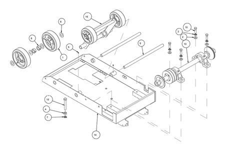 Section 09 Diagram and Parts List for MK-2013HE 155714 MK Diamond Concrete Saw